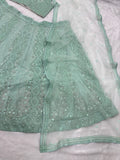 Premium Soft Butterfly Net Lehenga Choli Embellished With Beautiful Embroidery Work