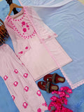New Designer Party Wear Look Pure Natural Crepe Top & Farshi Palazzo With Dupatta set