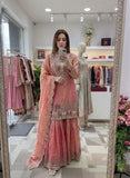 Pure Fendy Silk With Embroidery 5mm Sequence Work Salwar Kameez