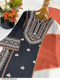 New Heavy Georgette With Full Heavy Embroidery Sequence Work Salwar Kameez