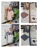 Elegant designer kurti set crafted in premium 60x60 soft cotton Kurta Pant Dupatta