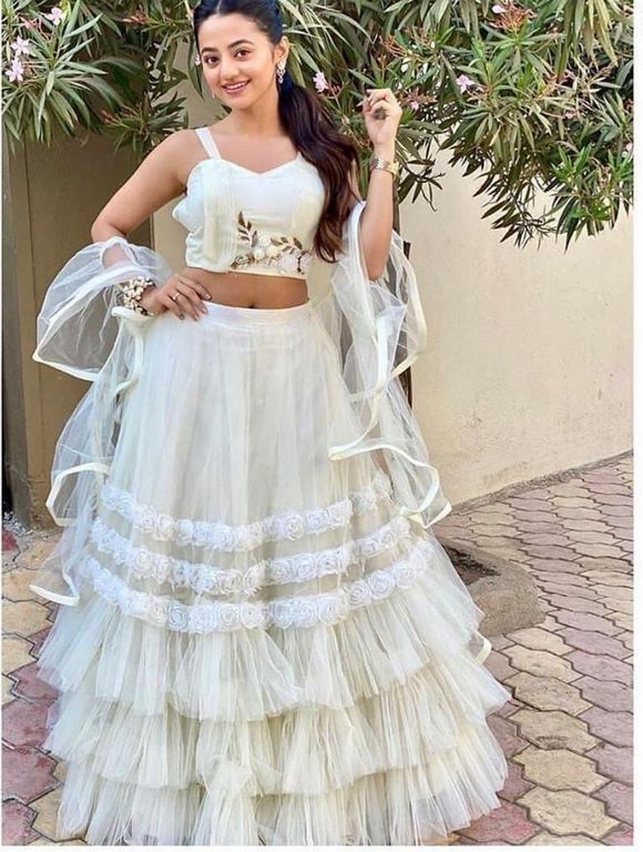 Net ruffle lehenga choli Clearance