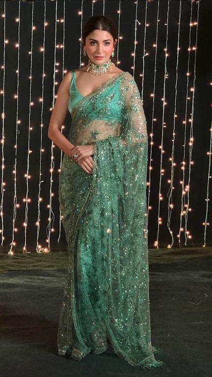 anushka sharma in kanjivaram saree