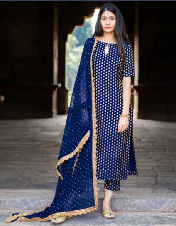 kurti straight pant with dupatta