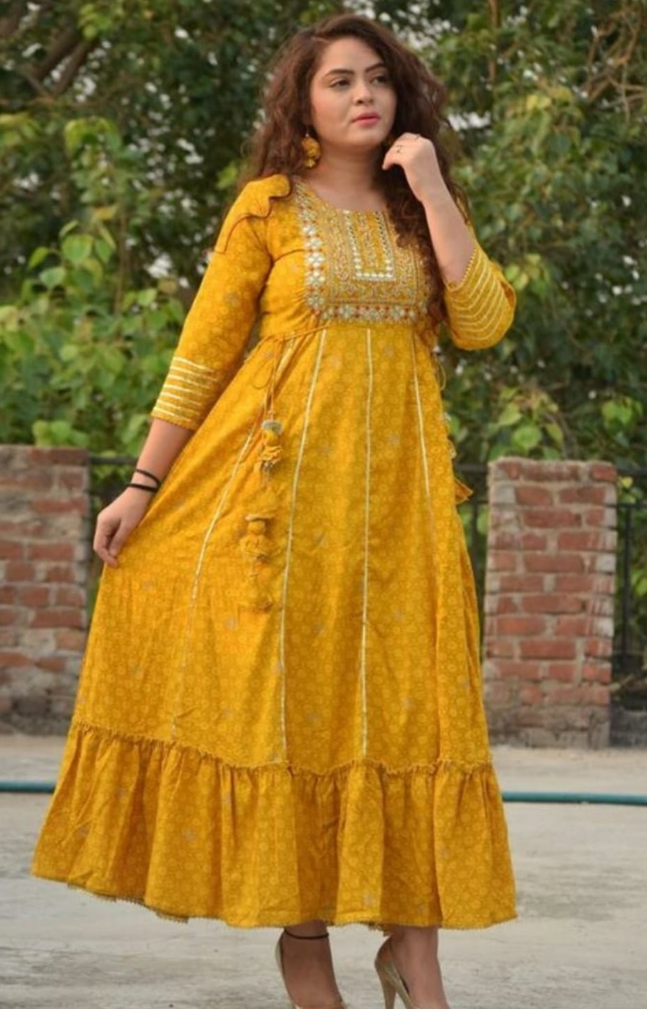 readymade long frock