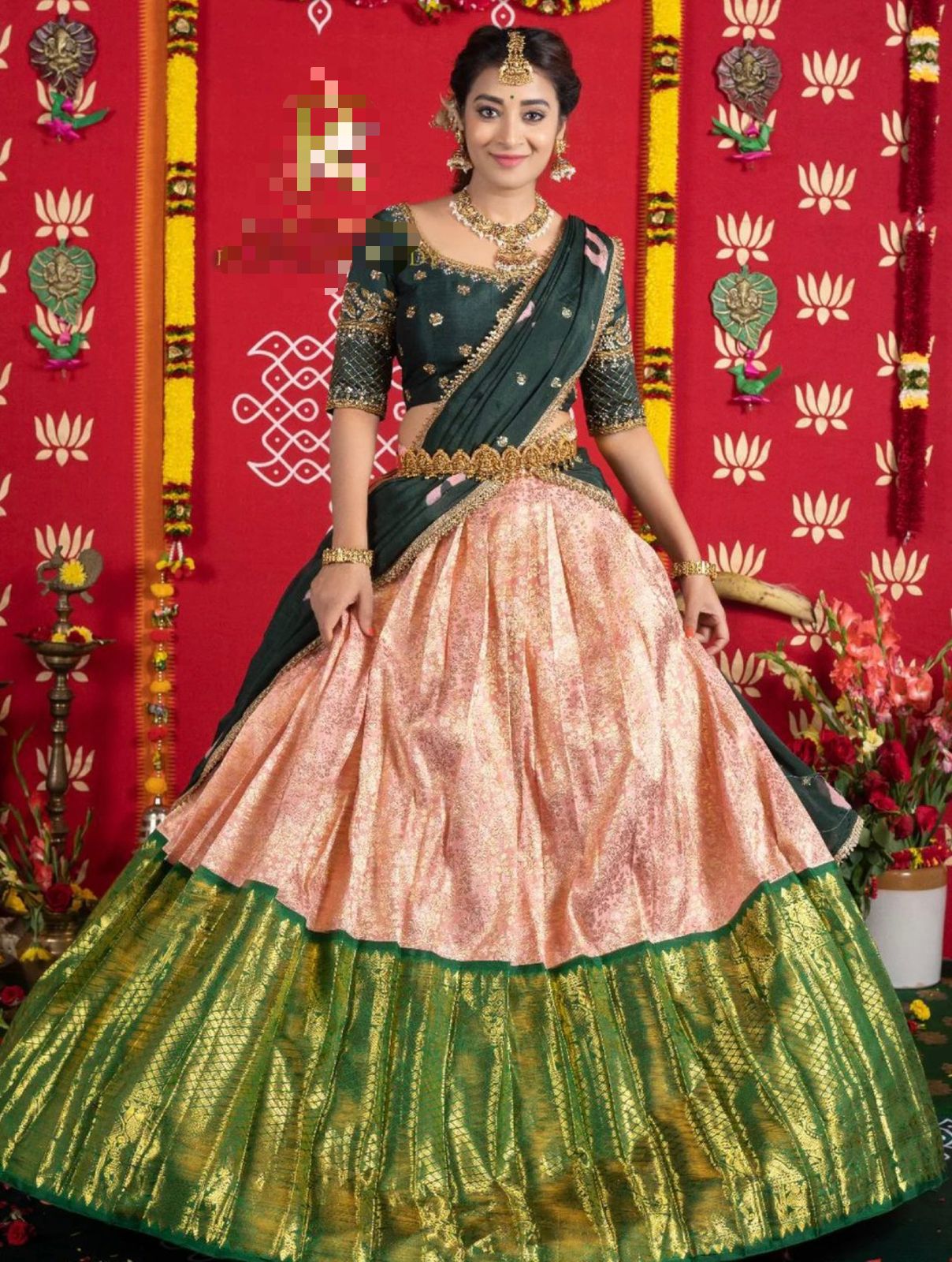 Pure Kanjivaram Silk New Arrivals Lehenga Outfit – Shivtraa