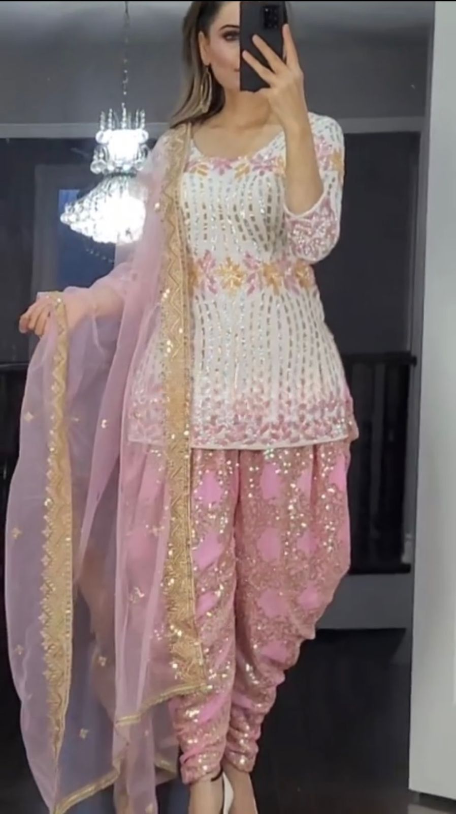Pin on Dhoti Salwar Suits Dotti Dresses Punjabi Fashion